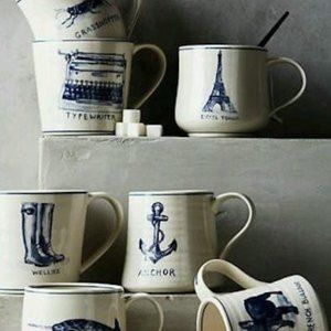 ANTHROPOLOGIE EIFFEL TOWER LARGE MUG